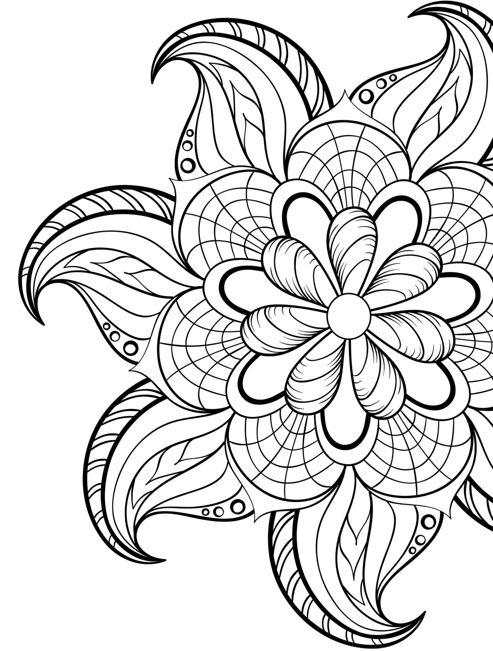 20 Adult Coloring Book Pages Free Printable Easy