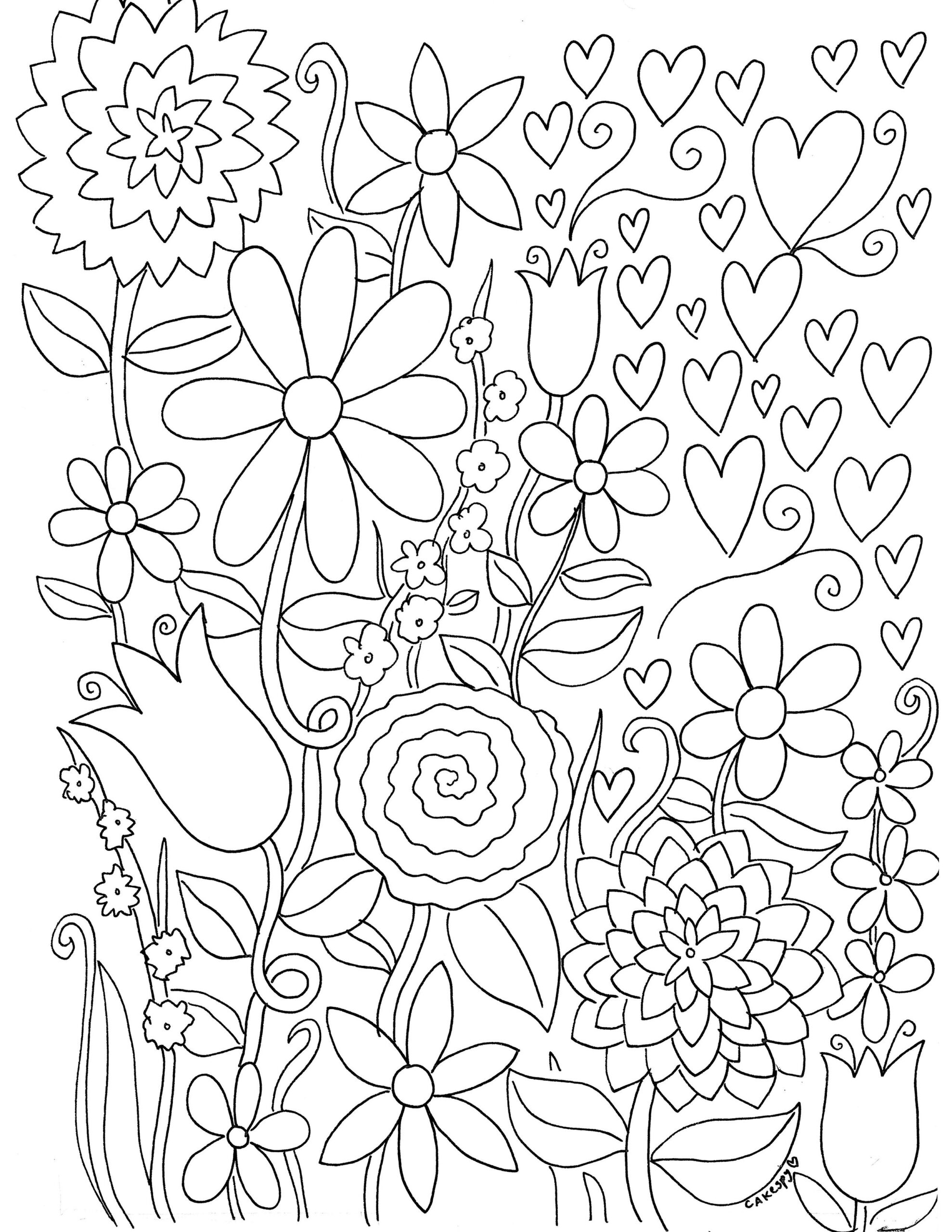 20 Adult Coloring Book Pages Free Printable Easy