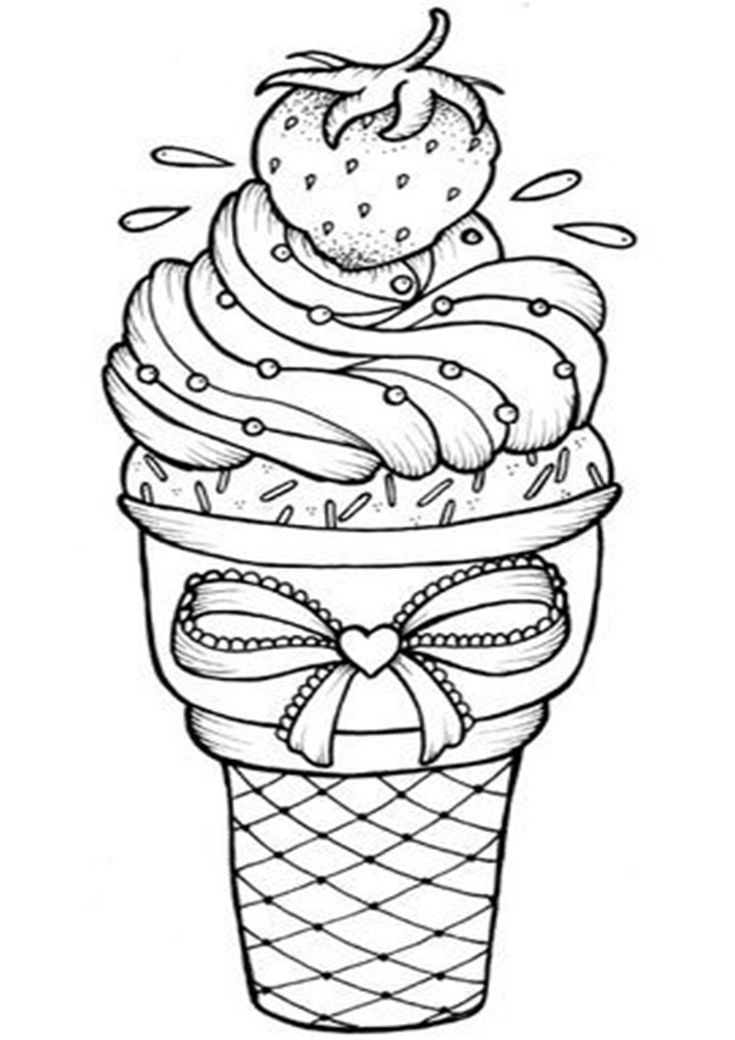 20 Adult Coloring Pages Ice Cream