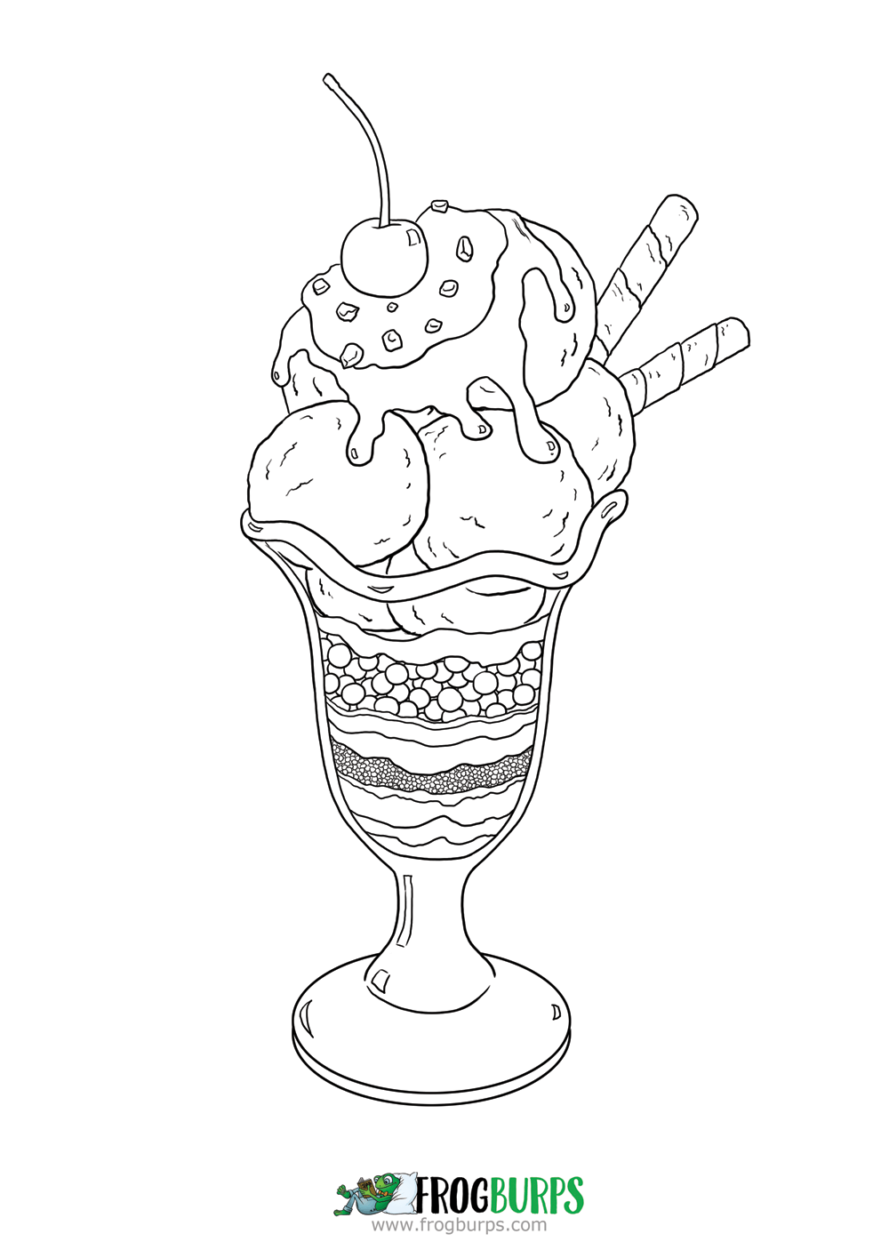 20 Adult Coloring Pages Ice Cream