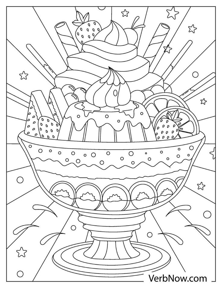 20 Adult Coloring Pages Ice Cream