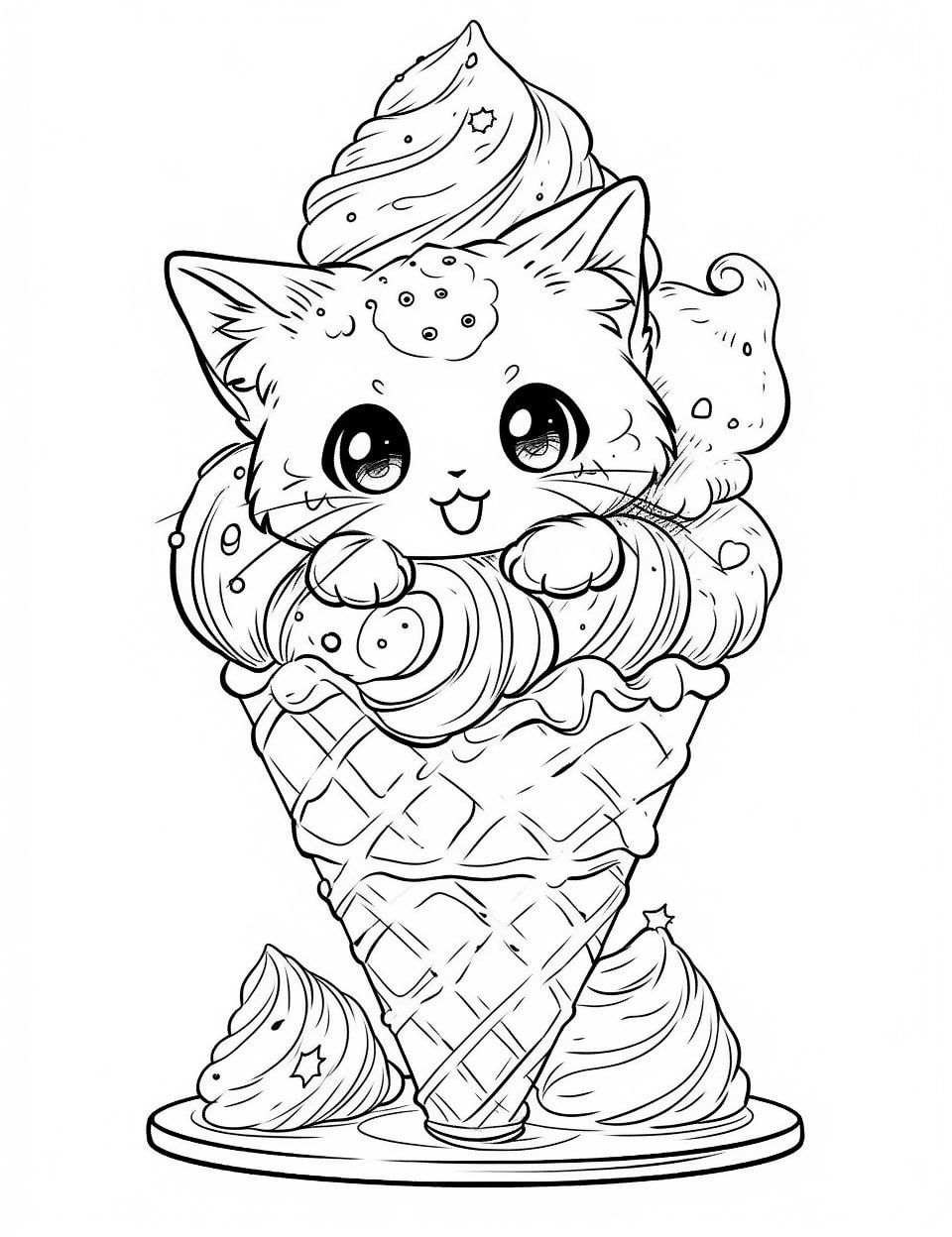 20 Adult Coloring Pages Ice Cream