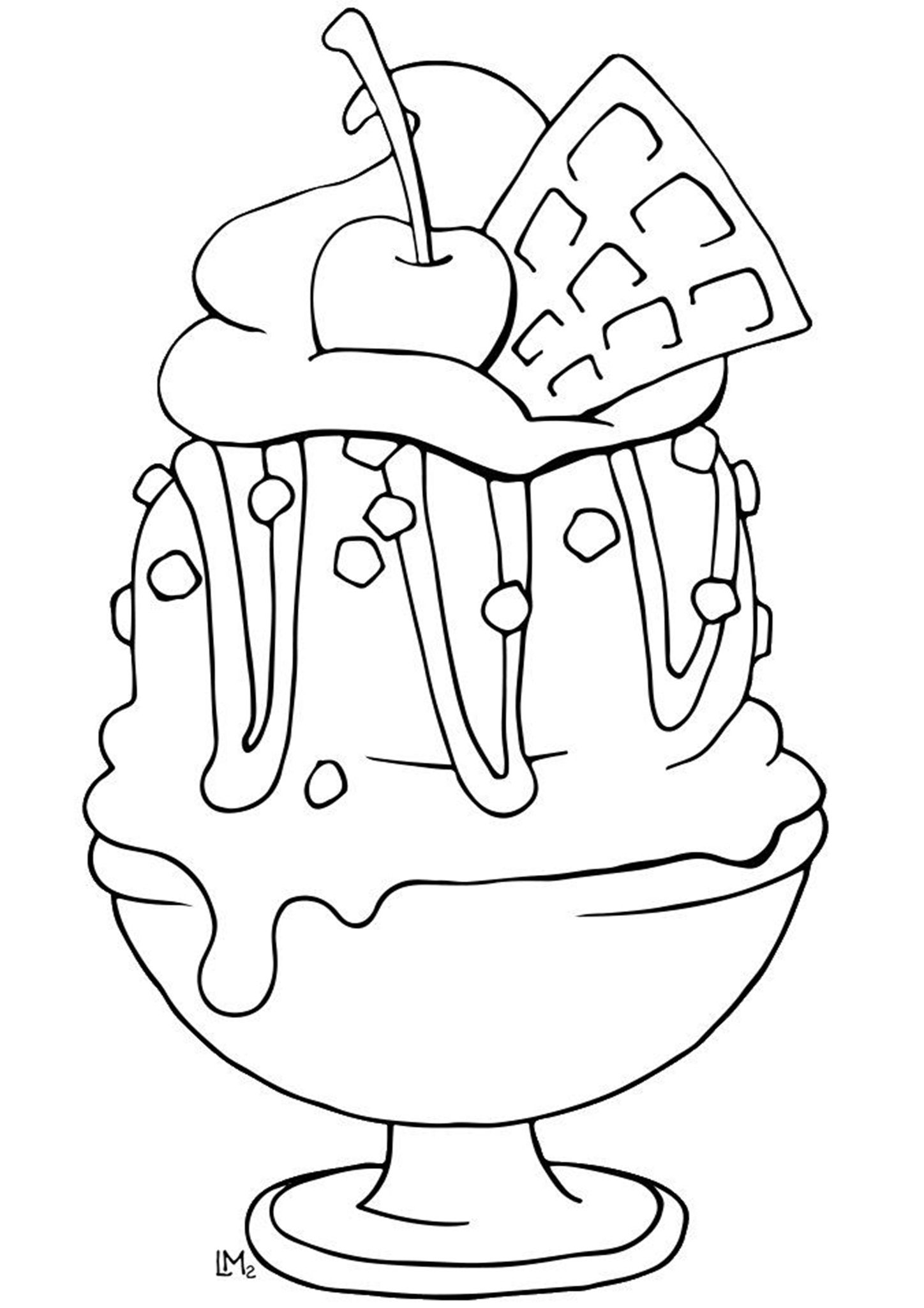 20 Adult Coloring Pages Ice Cream