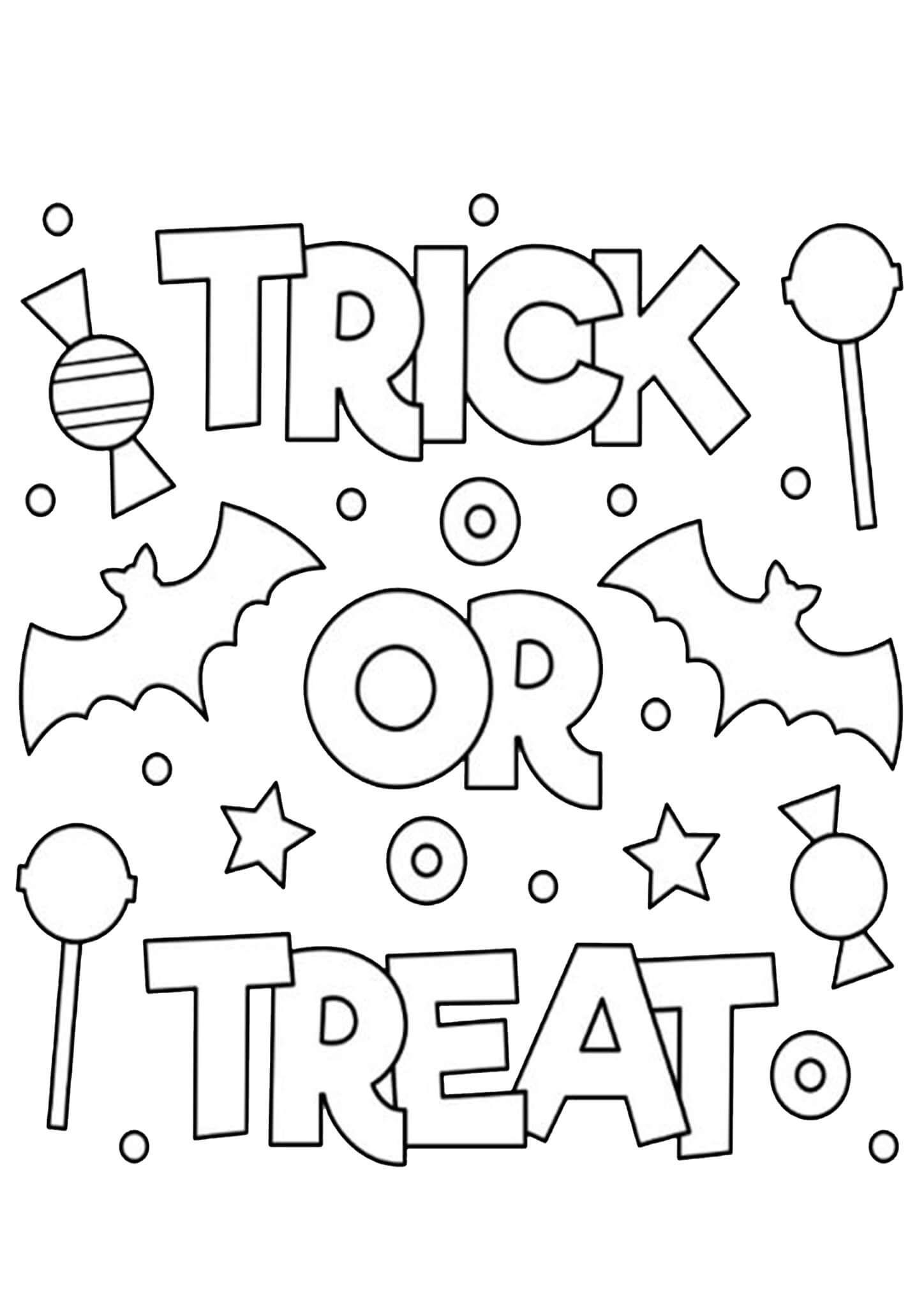 20 Bold And Easy Halloween Coloring Pages