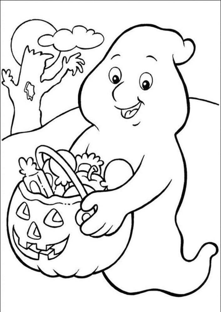 20 Bold And Easy Halloween Coloring Pages