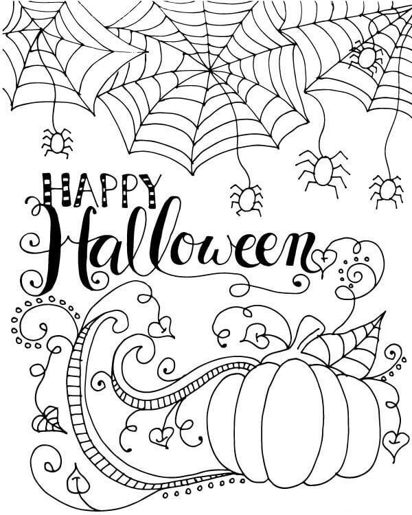 20 Bold And Easy Halloween Coloring Pages