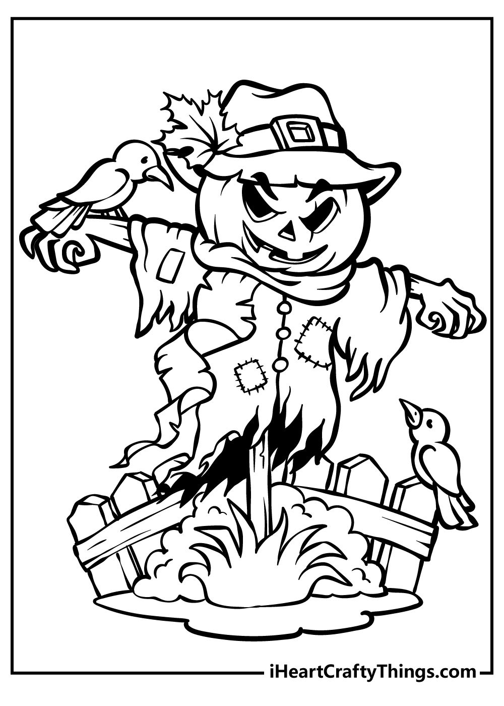 20 Bold And Easy Halloween Coloring Pages