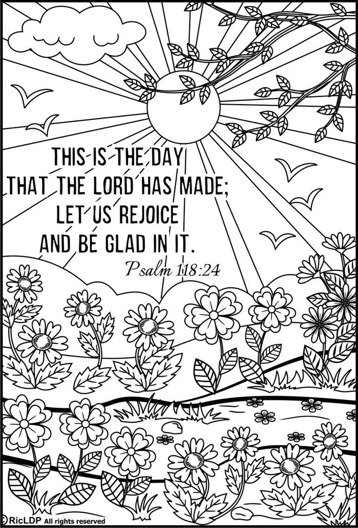 20 Coloring Pages Bible Verses Easy