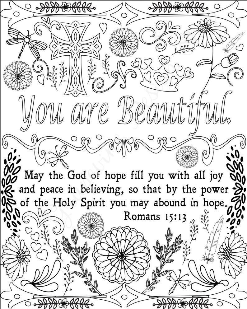 20 Coloring Pages Bible Verses Easy