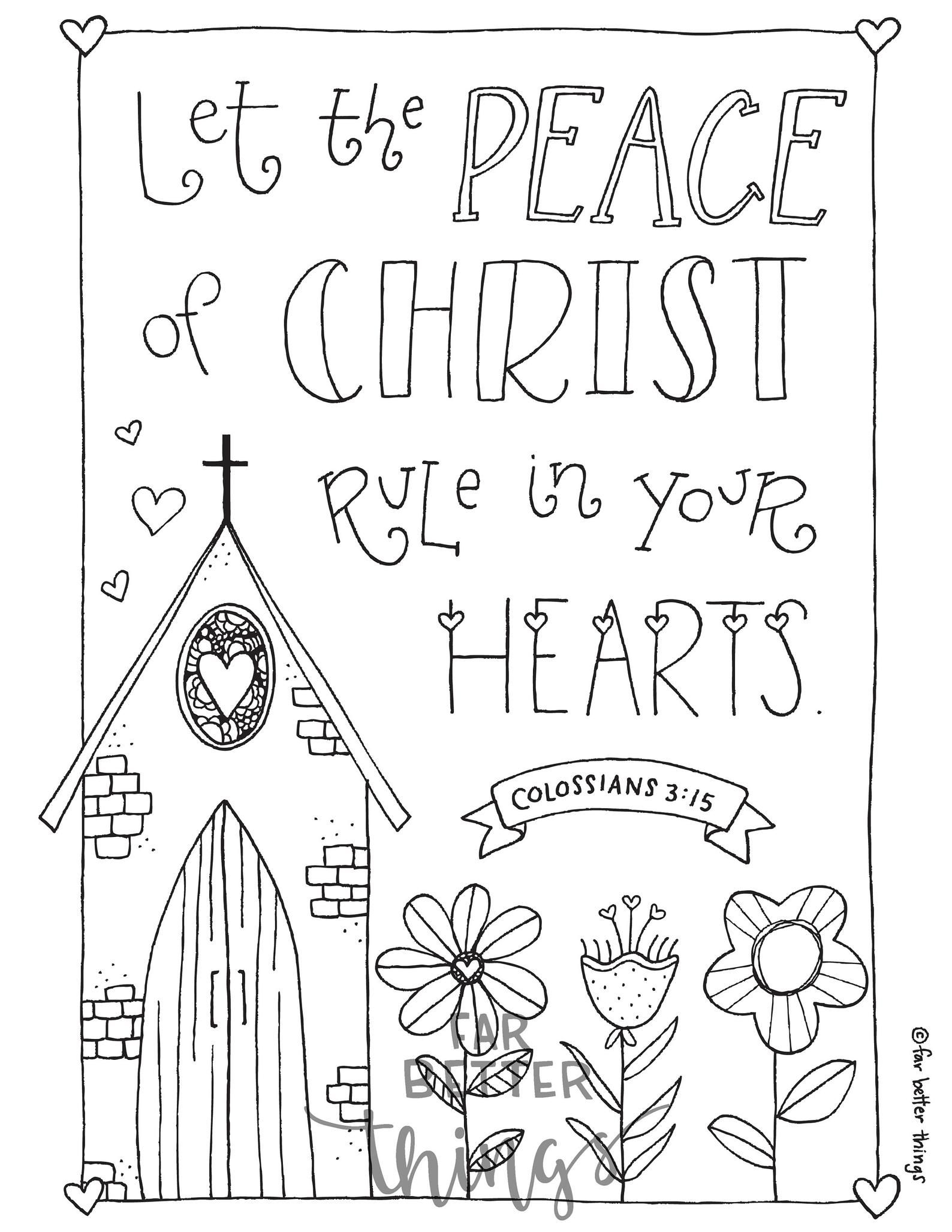 20 Coloring Pages Bible Verses Easy