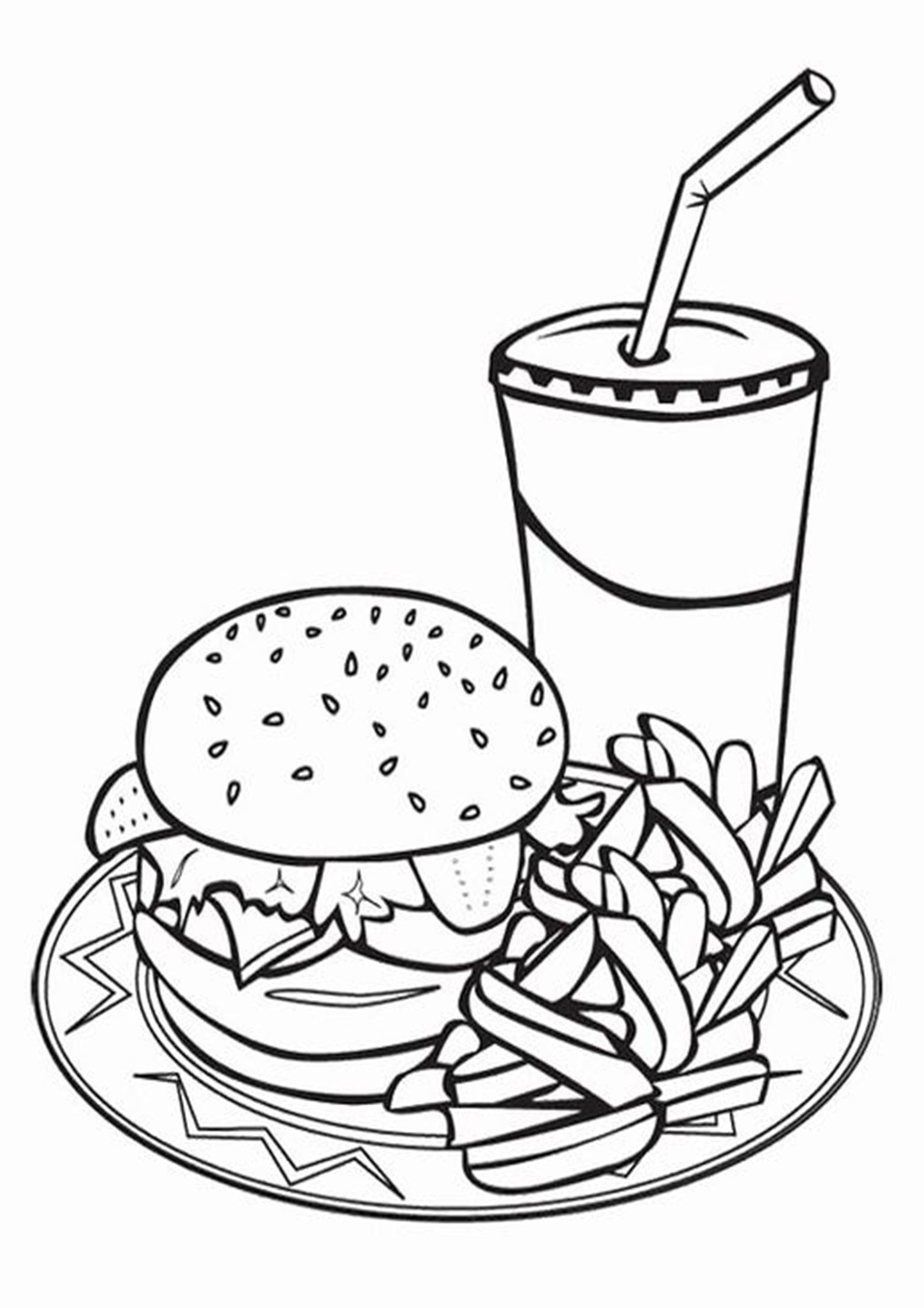 20 Coloring Pages To Print Food