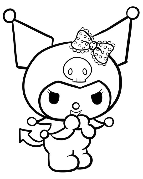 20 Cute Coloring Pages Easy Kuromi