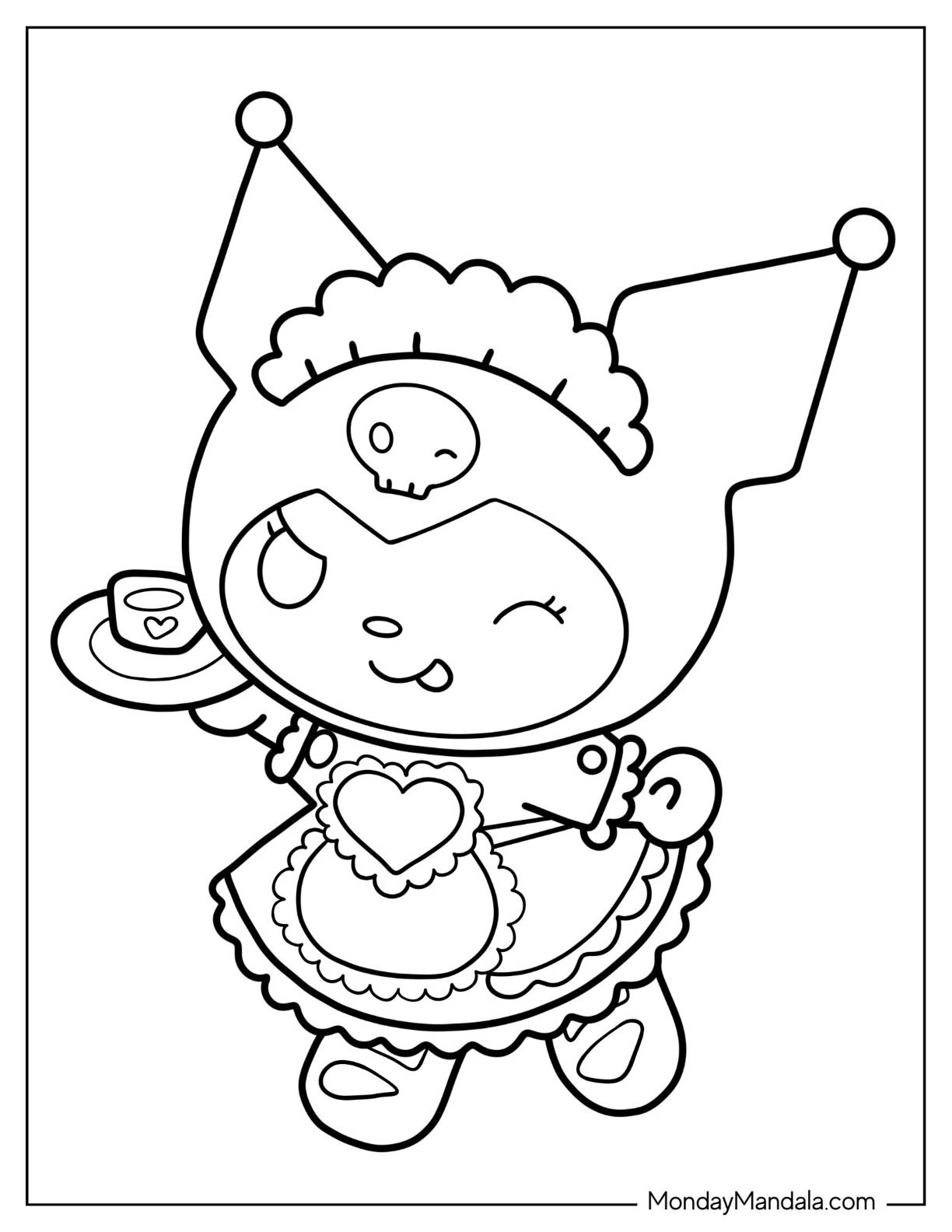 20 Cute Coloring Pages Easy Kuromi