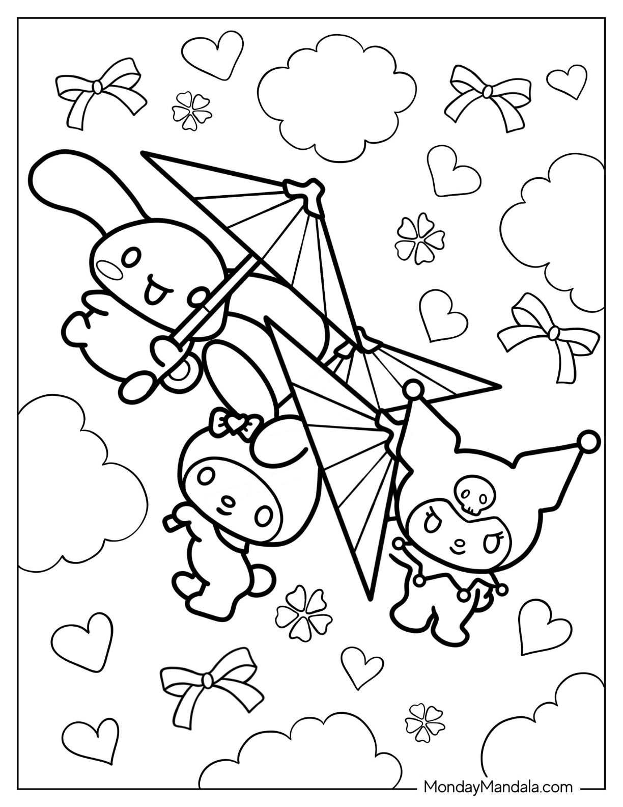 20 Cute Coloring Pages Easy Kuromi