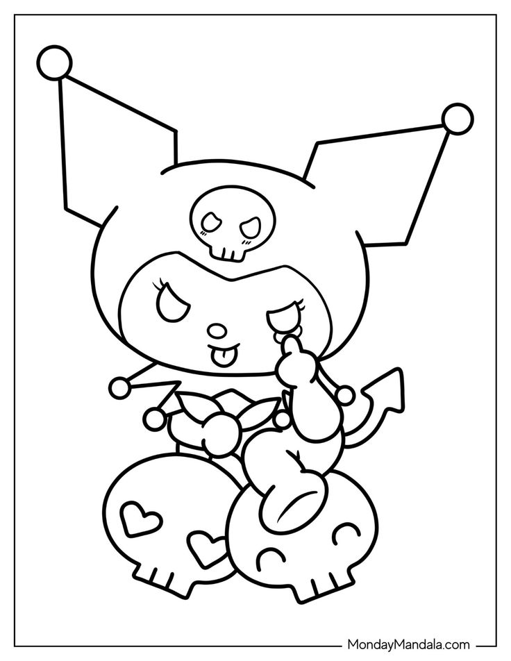 20 Cute Coloring Pages Easy Kuromi