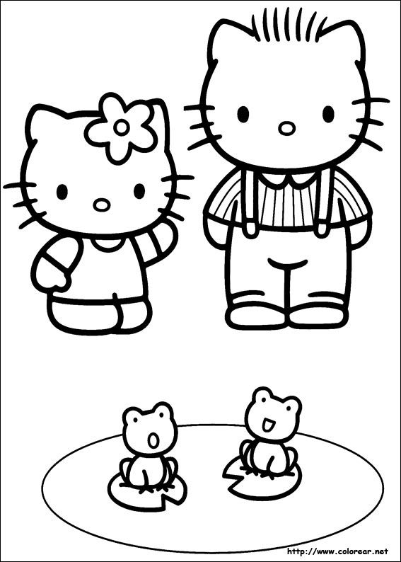 20 Hello Kitty And Daniel Coloring Page