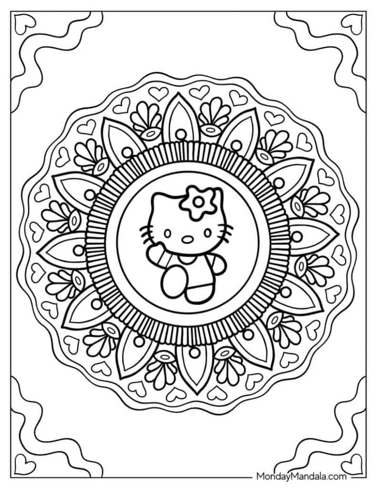 20 Hello Kitty And Daniel Coloring Page