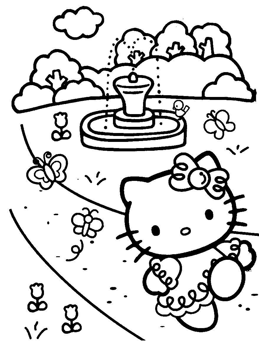 20 Hello Kitty And Daniel Coloring Page