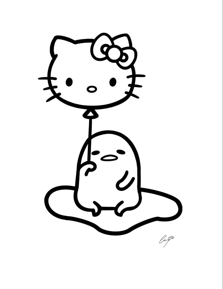 20 Hello Kitty And Daniel Coloring Page