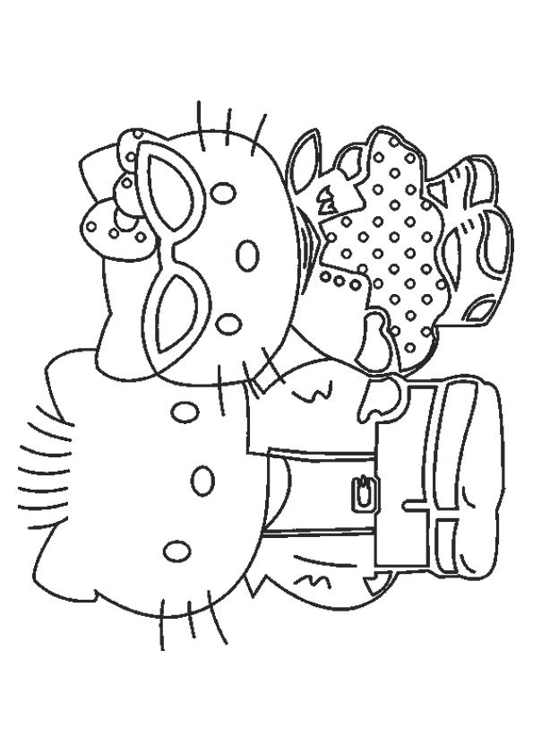 20 Hello Kitty And Daniel Coloring Page