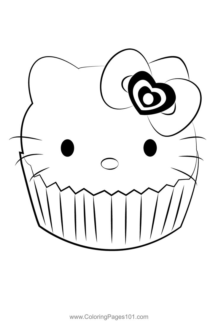 20 Hello Kitty With Hair Coloring Page