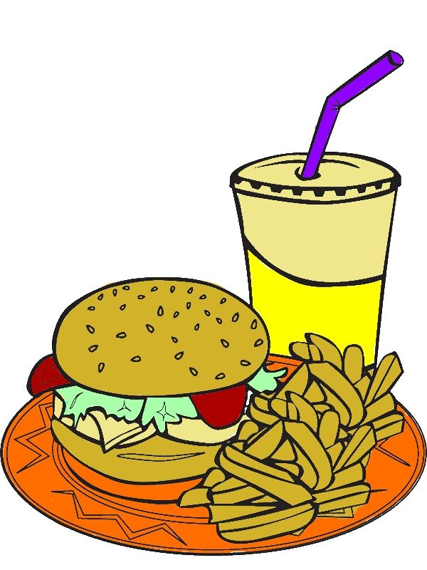 20 Junk Food Coloring Pages Easy