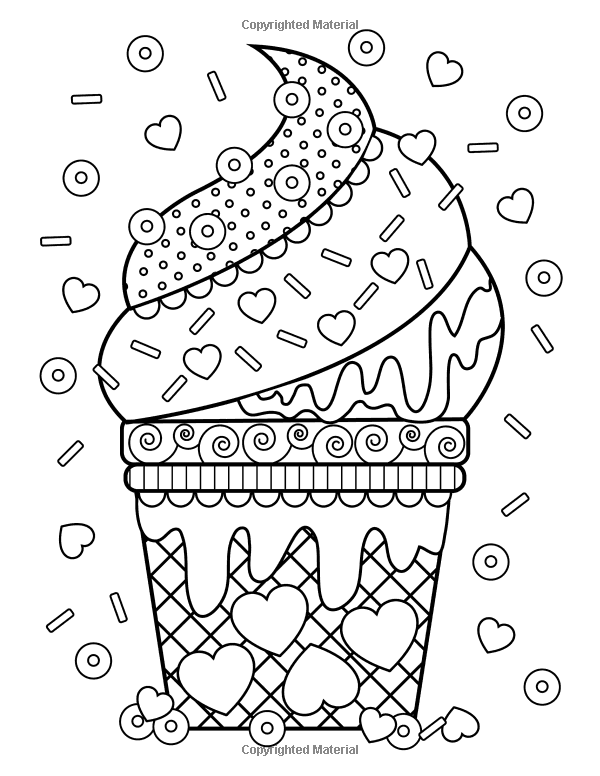 20 Junk Food Coloring Pages Easy