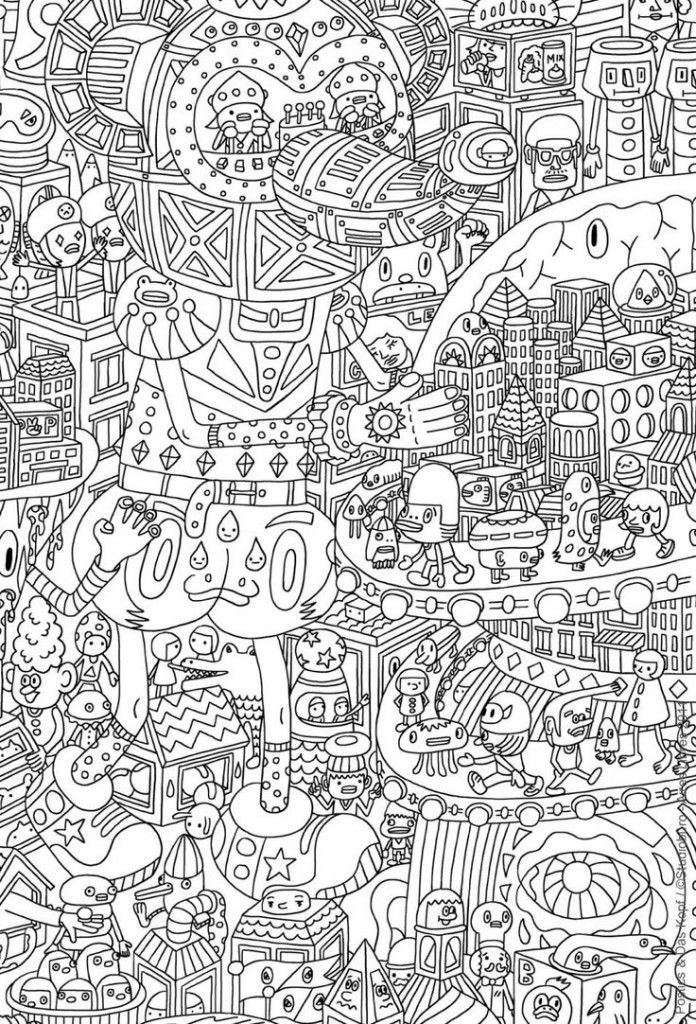 20 Printable Coloring Book Difficult