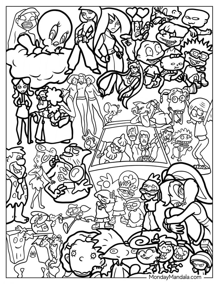 20 Y2K Coloring Pages Princess