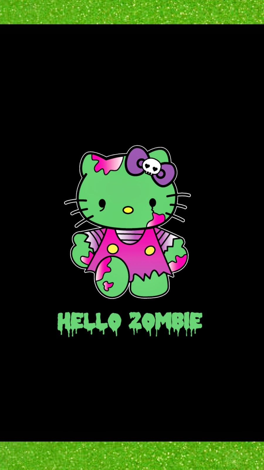 20 Zombie Hello Kitty Coloring